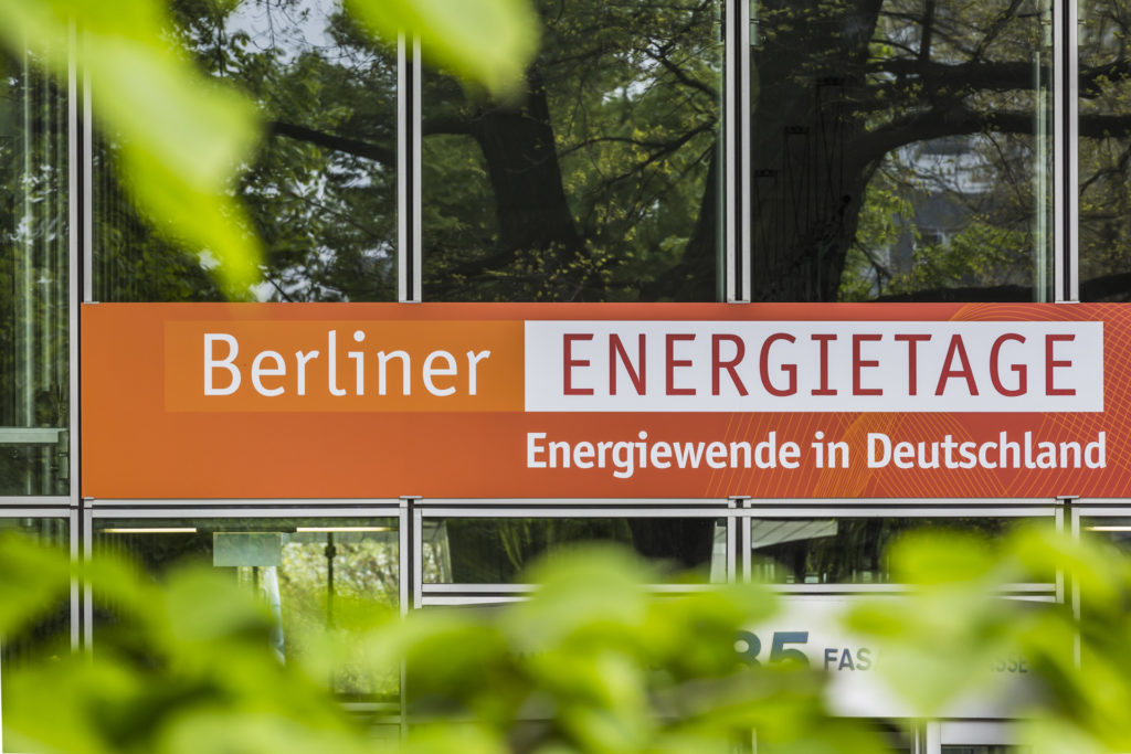 Schild der Berliner Energietage