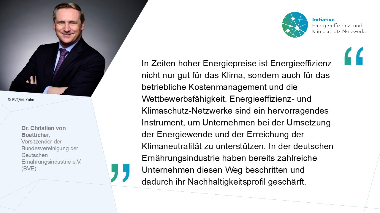 Zitat und Portraitfoto von Dr. Christian von Boetticher, BVE