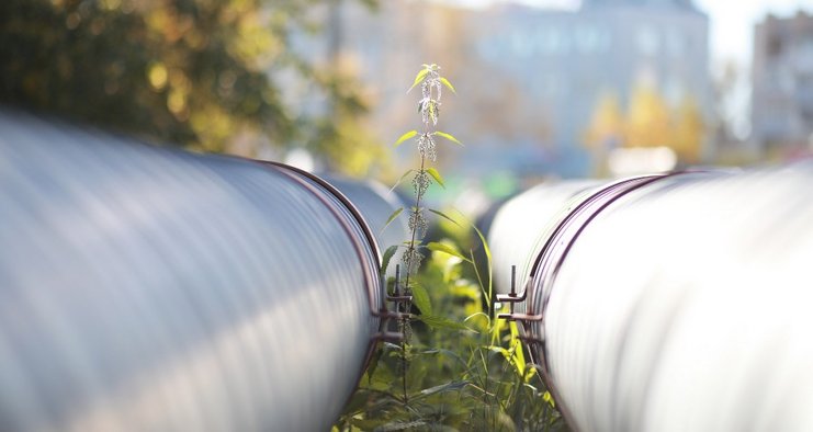 Fernwärme große Rohre