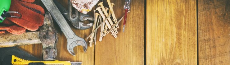 Werkzeug für handwerk schmal